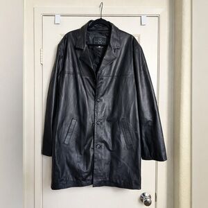 Firenze genuine leather trench vintage jacket 
Size 56